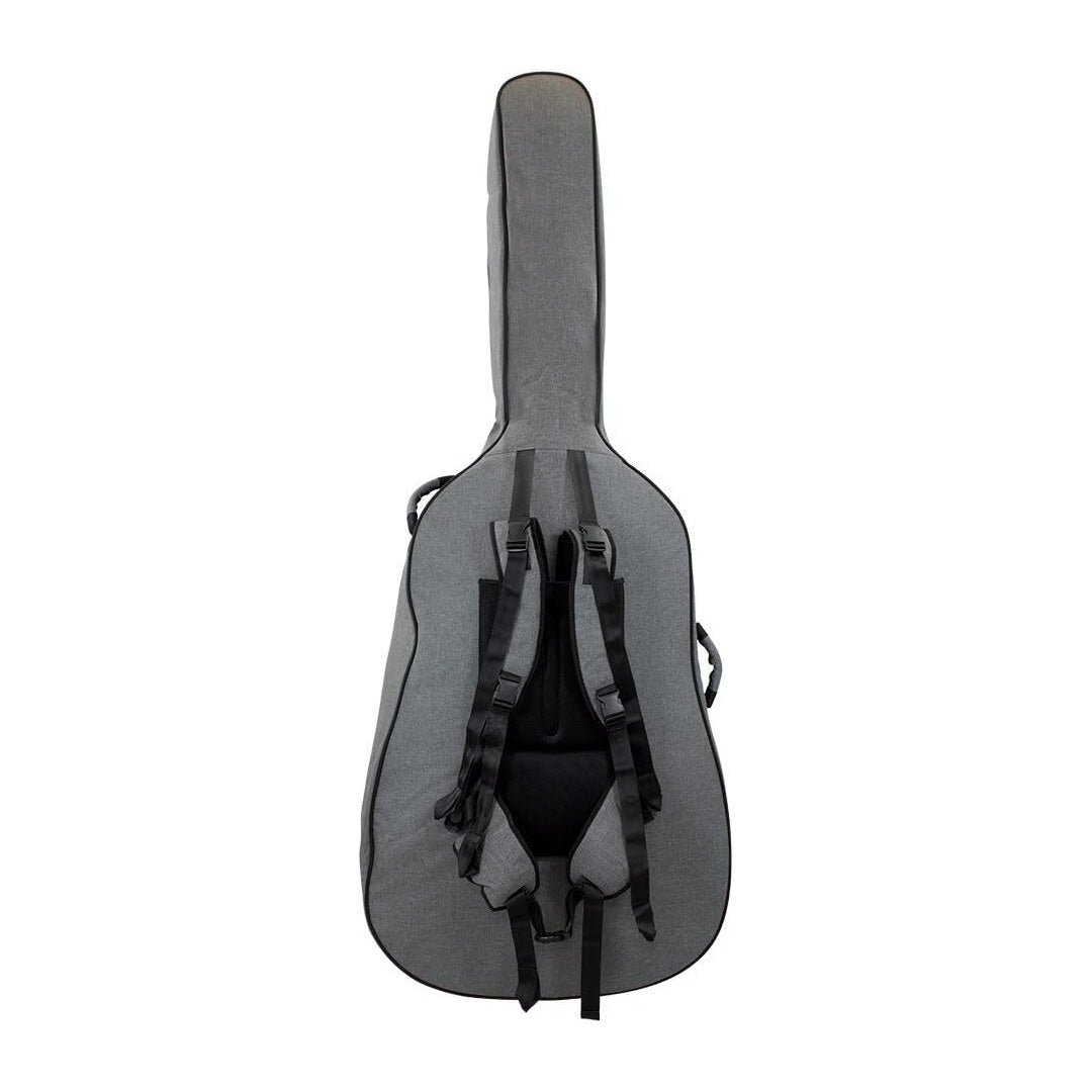46BS34-315 - Double bass gig bag 3/4 size Grey with red interior / A1