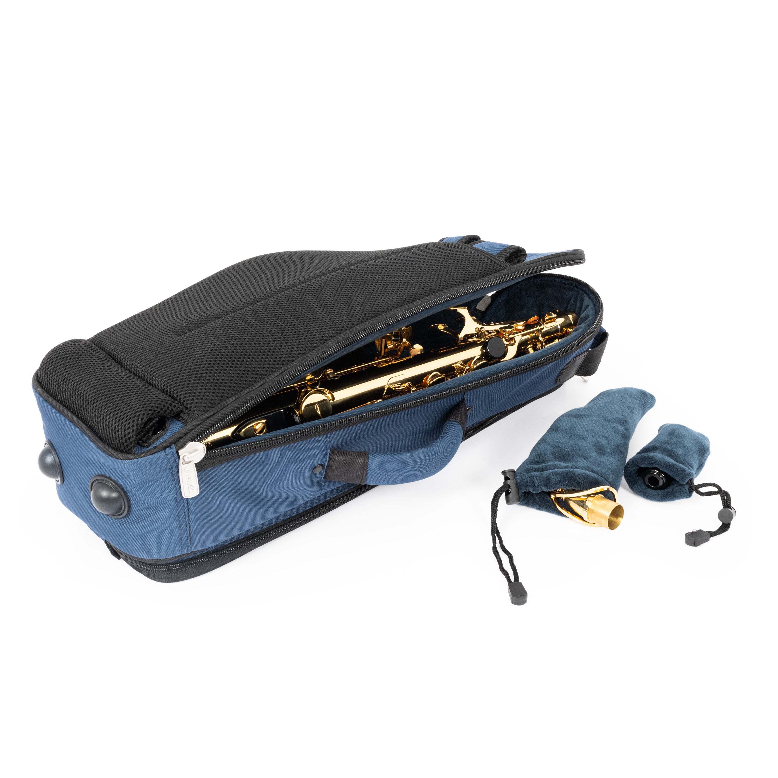 36AS-387 - Alto sax gig bag Blue with blue interior / A1