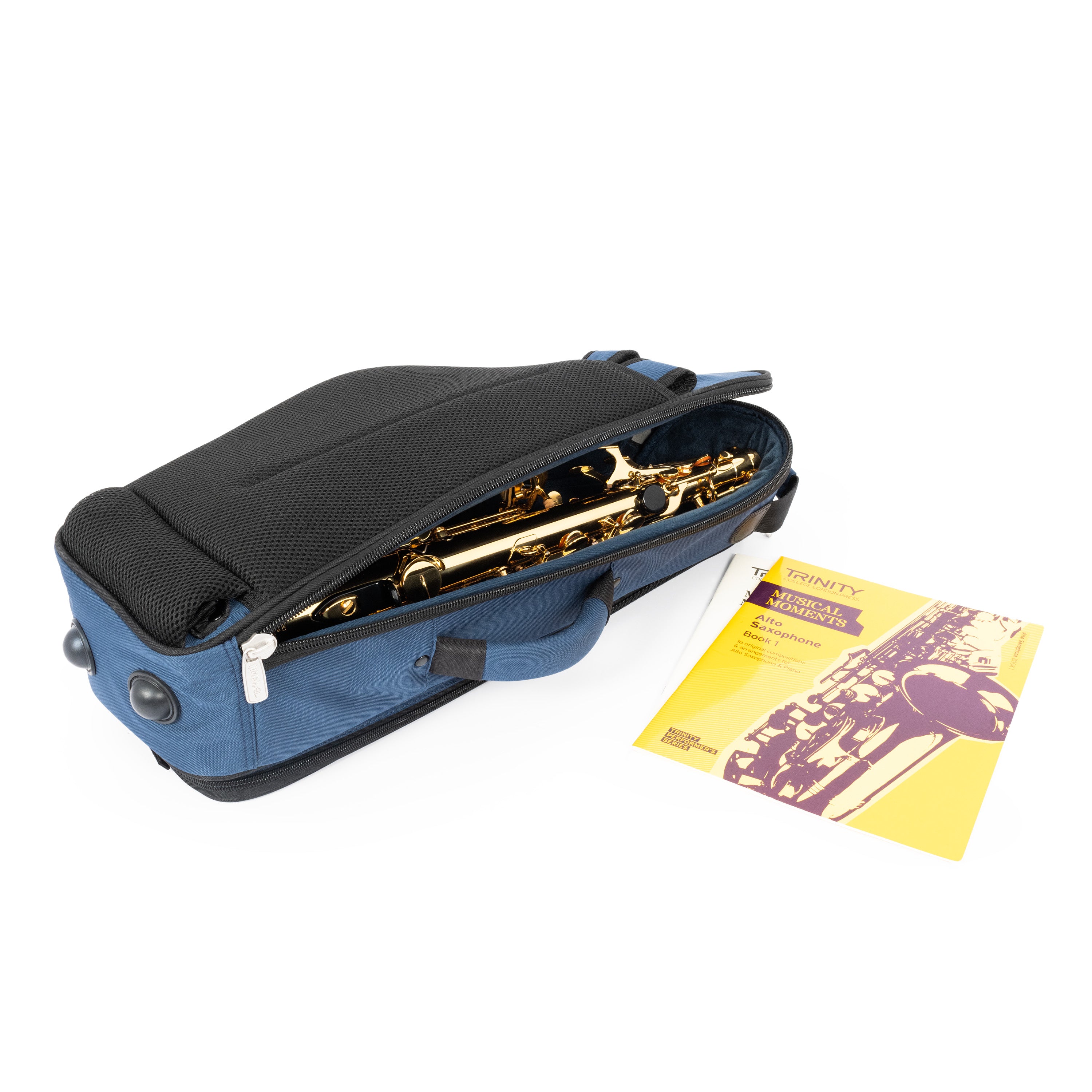 36AS-387 - Alto sax gig bag Blue with blue interior / A1