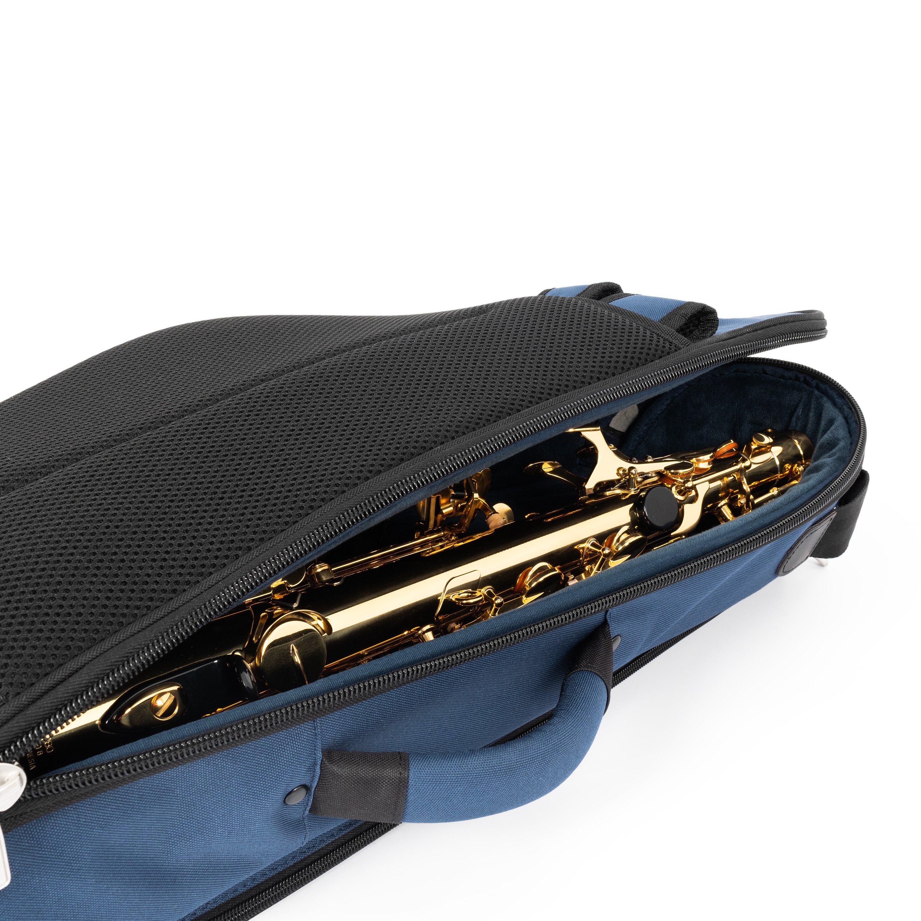 36AS-387 - Alto sax gig bag Blue with blue interior / A1